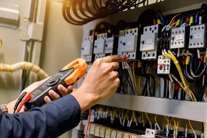 Commercial electrical services Auckland - office lighting, retail electrical fitouts, commercial wiring, and business electrical maintenance